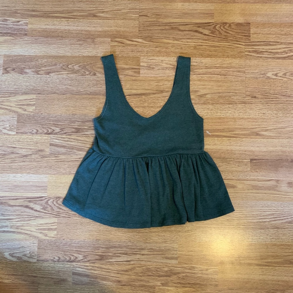 Peplum tank top